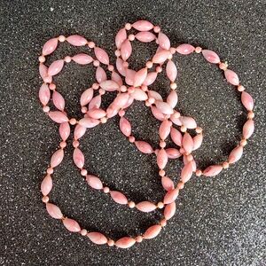 Elegant Pink Beaded Necklace